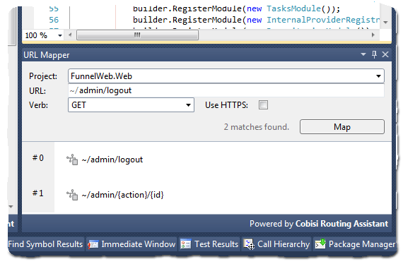 With the URL Mapper tool, developers can easily find which routes in their ASP.NET projects match a given URL.
